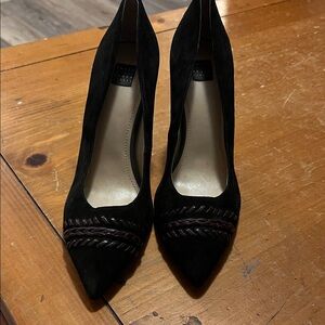 White House Black Market Black Heels with Braided Detail never got to wear